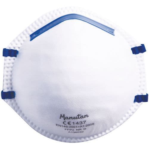Halfgelaatsmasker voor eenmalig gebruik FFP2 Manutan
