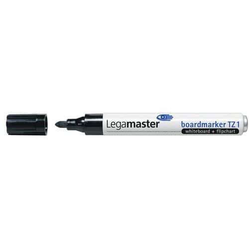 Viltstift Legamaster TZ1 whiteboard rond zwart 1.5-3mm - 10 stuks - 10 stuks