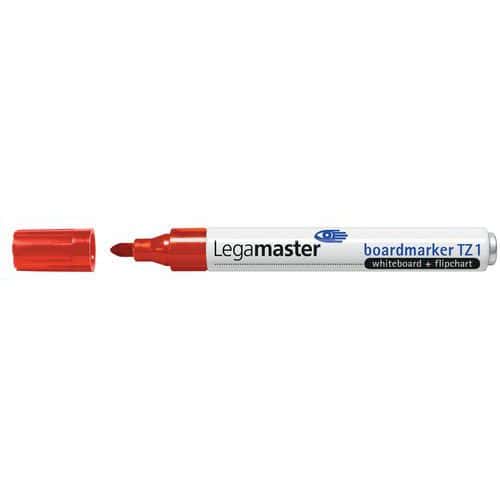 Viltstift Legamaster TZ1 whiteboard rond rood 1.5-3mm - 10 stuks - 10 stuks