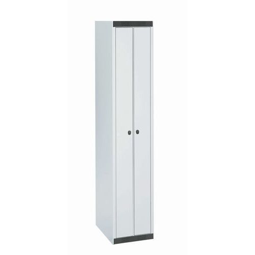 Garderobe XS - 1 kolom - 2 vakken breedte 200 mm - Op sokkel - Acial