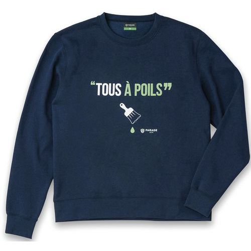 Sweatshirt bedrukt Psweat marine - Parade