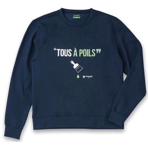 Sweatshirt bedrukt Psweat marine - Parade