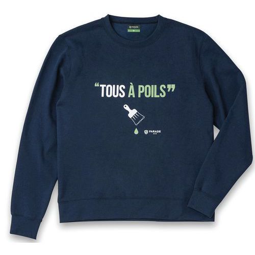 Sweatshirt bedrukt Psweat marine - Parade