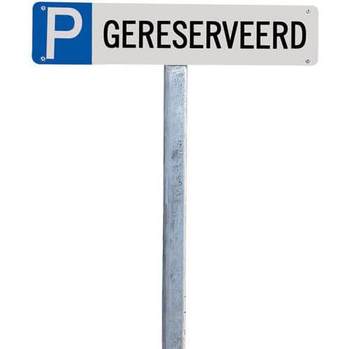 Parkeerbord Nederlands - Gereserveerd