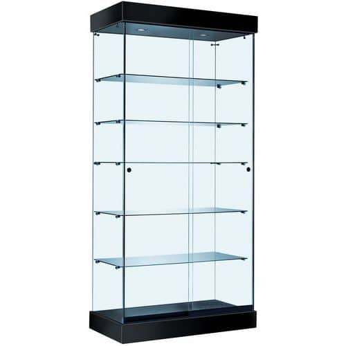 Vitrine ASF met LED-verlichting - Zwart