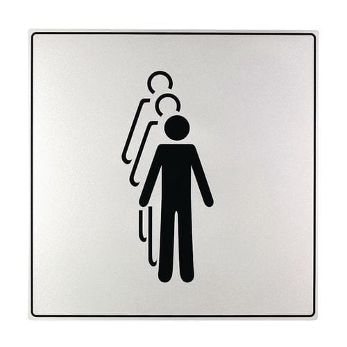 Pictogram van polystyreen ISO 7001 - Hier melden