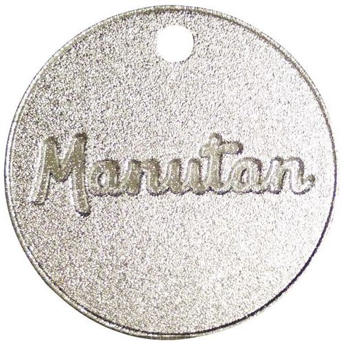 Muntje met nummer van 001 tot 300 - Aluminium 30 mm - 100 stuks - Manutan