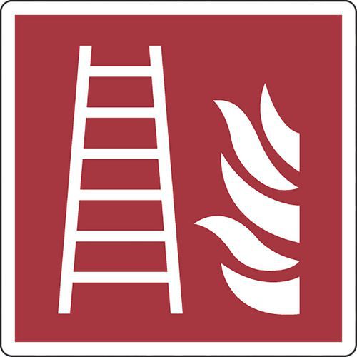 Brandbestrijdingsbord - Brandladder - Zelfklevend