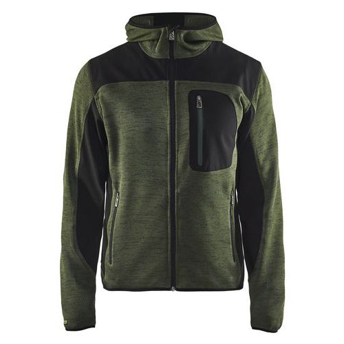 Vest gebreid met softshell 4930 Blaklader