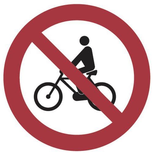 Verbodsbord - Verboden voor fietsers - Aluminium