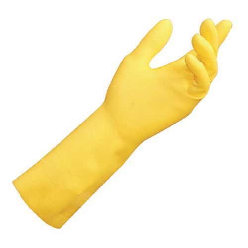 Handschoen latex geel
