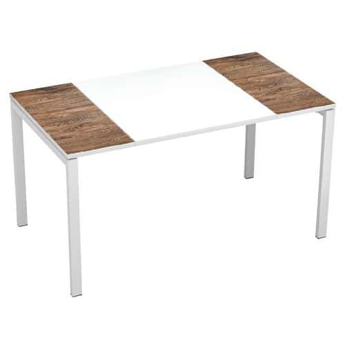 Rechte bureau 140x80 cm met blad decoratie EasyDesk