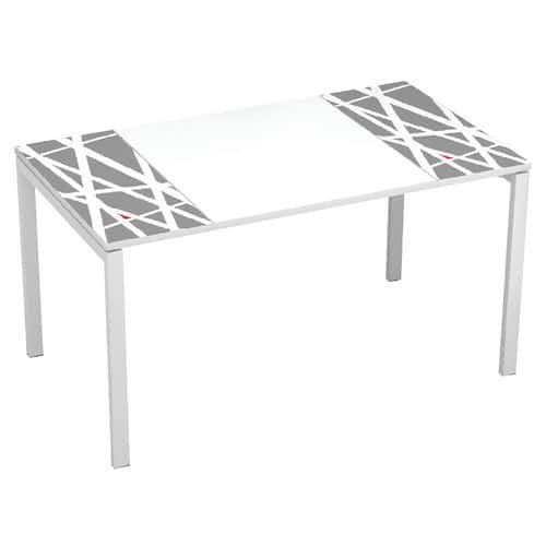 Recht bureau 140x80cm met blad Décor Easy Office - Manutan