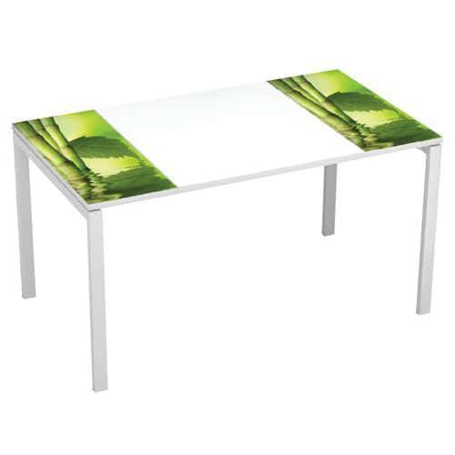 Recht bureau 140x80cm met blad Décor Easy Office - Manutan