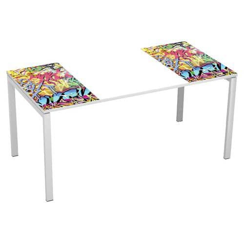 Recht bureau 160x80 cm met blad Décor Easy Office - Manutan