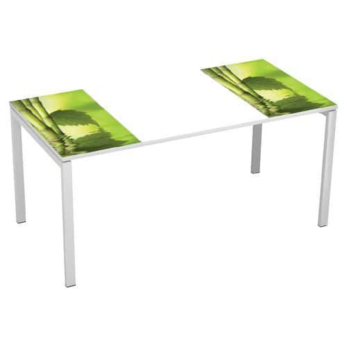 Recht bureau 160x80 cm met blad Décor Easy Office - Manutan