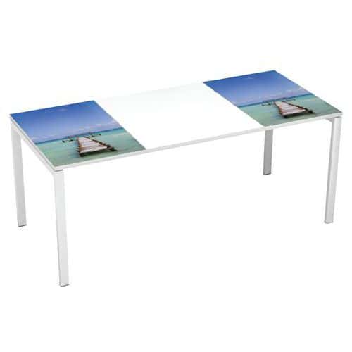 Recht bureau 180x80cm met blad Décor Easy Office - Manutan