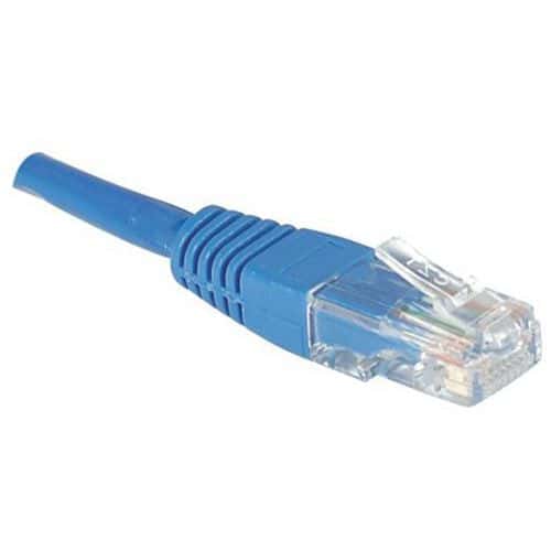 Netwerkkabel RJ45 CAT 5e U/UTP blauw 0.5 m