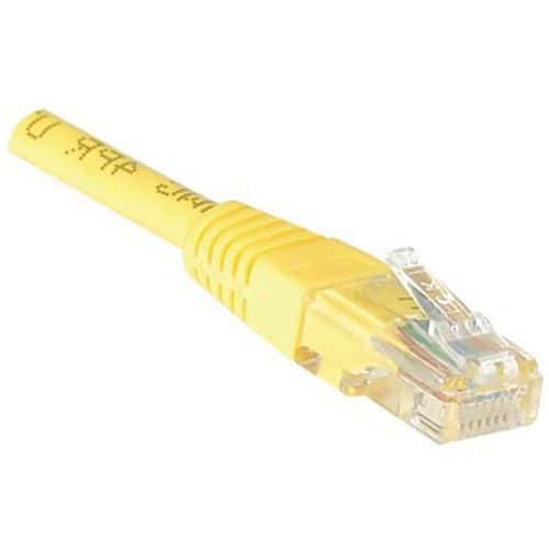 Netwerkkabel RJ45 CAT 5e U/UTP geel 0.5 m