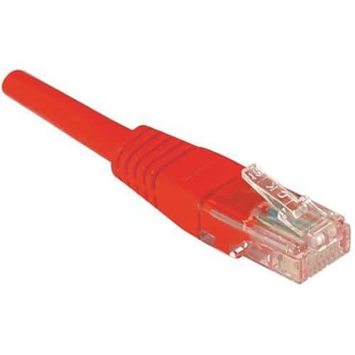 Netwerkkabel RJ45 CAT 5e U/UTP rood 1 m