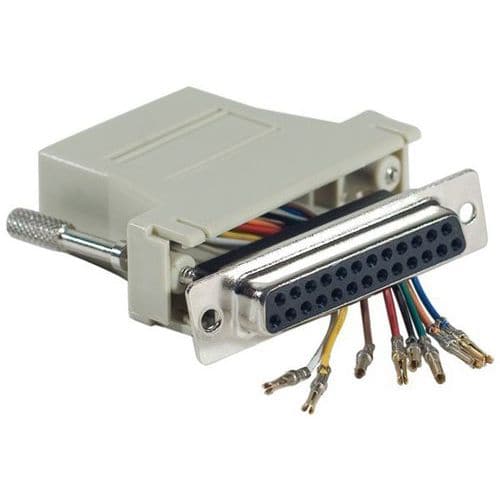 Adapter DB25F / RJ45