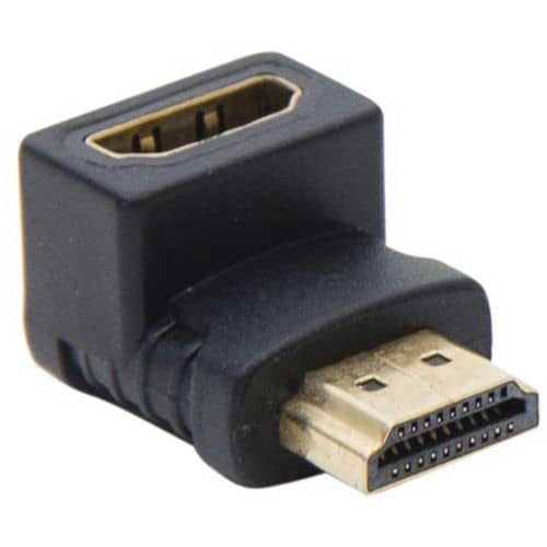 Adapter HDMI Goud M/V Gebogen 90° MODEL A