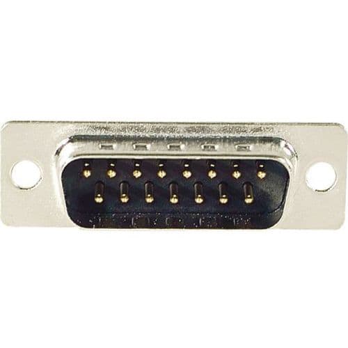 Soldeer connector DB15 M