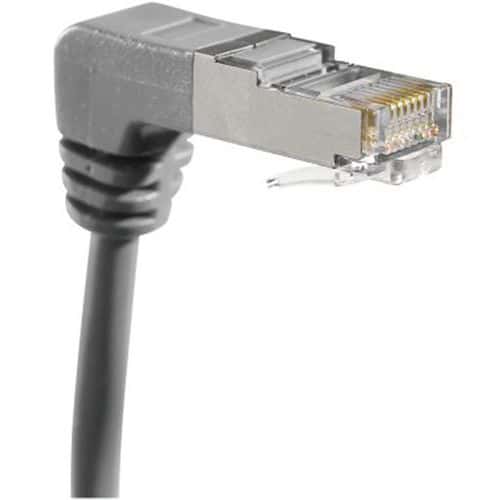 Netwerkkabel RJ45 - CAT 5e F/UTP gebogen grijs - 0.3 meter