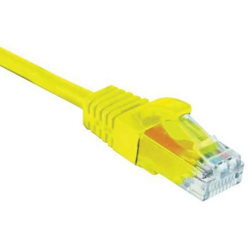 Netwerkkabel RJ45 CAT 5E U/UTP SNG geel 10 m