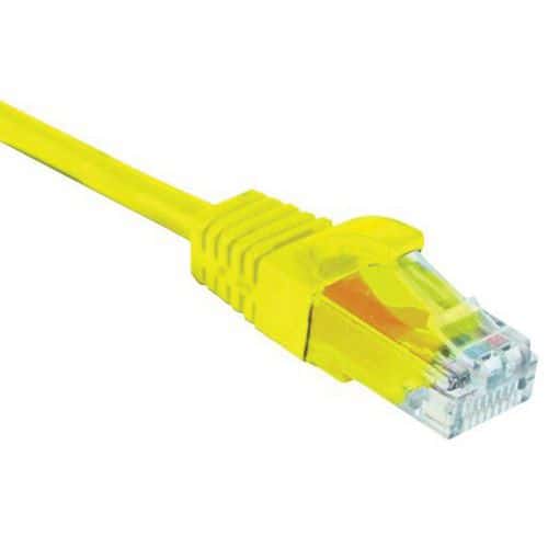 Netwerkkabel RJ45 CAT 5E U/UTP SNG geel 3 m