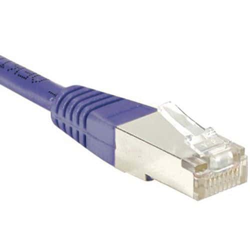 Netwerkkabel RJ45 CAT 6 F/UTP paars 0.5 m