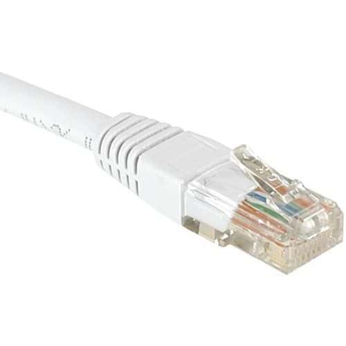 Netwerkkabel RJ45 CAT 6 U/UTP wit 7 M