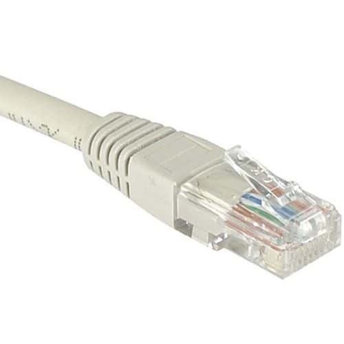 Netwerkkabel RJ45 - CAT 6 U/UTP grijs - 50 meter