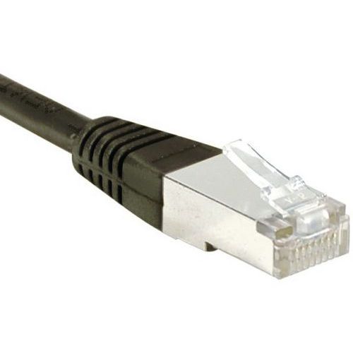 Netwerkkabel budget RJ45 CAT 5e F/UTP zwart 0.3 m