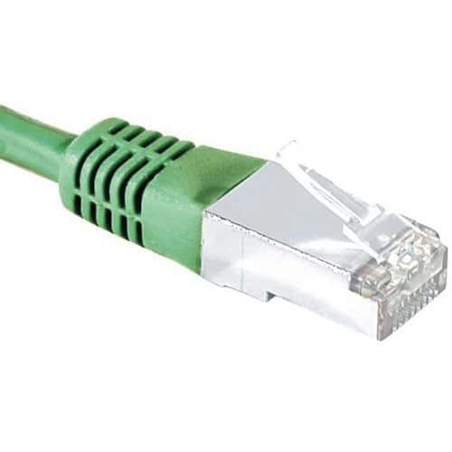 Netwerkkabel budget RJ45 CAT 5e F/UTP groen 0.3 m