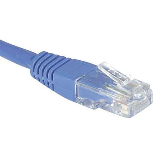 Netwerkkabel budget RJ45 CAT 5e U/UTP blauw 10 m