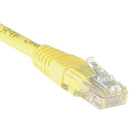 Netwerkkabel budget RJ45 CAT 5e U/UTP geel 10 m