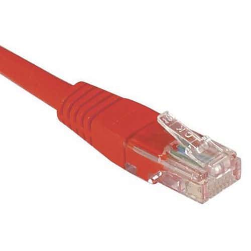 Netwerkkabel budget RJ45 CAT 5e U/UTP rood 10 m