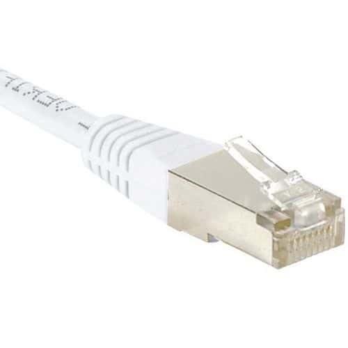 Netwerkkabel budget RJ45 CAT 6 F/UTP wit 25 m