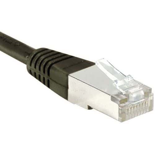 Netwerkkabel budget RJ45 CAT 6 F/UTP zwart 15 m