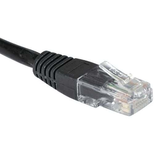 Netwerkkabel budget RJ45 CAT 6 U/UTP zwart 15 m