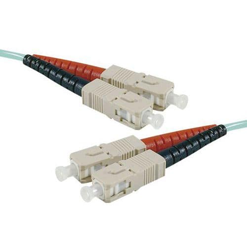 Draadbrug Duplex OM4 SC-UPC/SC-UPC aqua 3 m