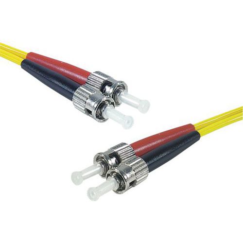 Draadbrug Duplex 2 mm OS2 ST-UPC/ST UPC geel 1 m