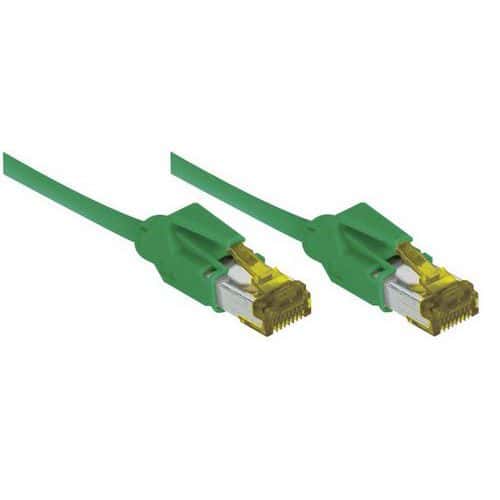 Netwerksnoer RJ45 op Kabel CAT 7 S/FTP LSOH SNG groen 2 m