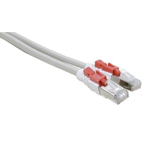 Netwerkkabel RJ45 CAT 6 S/FTP met vergrendeling grijs 1 m