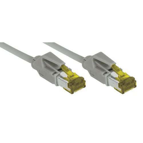 Netwerksnoer RJ45 op Kabel CAT 7 S/FTP LSOH SNG grijs 15 m