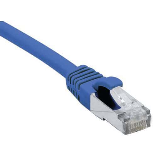 Netwerkkabel RJ45 CAT 6A F/UTP LSOH SNG blauw 0.3 m