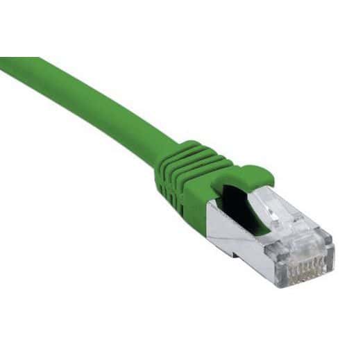 Netwerkkabel RJ45 CAT 6A F/UTP LSOH SNG groen 15 m