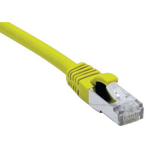 Netwerkkabel RJ45 CAT 6A F/UTP LSOH SNG geel 0.5 m