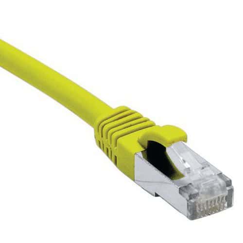 Netwerkkabel RJ45 CAT 6A F/UTP LSOH SNG geel 7.5 m